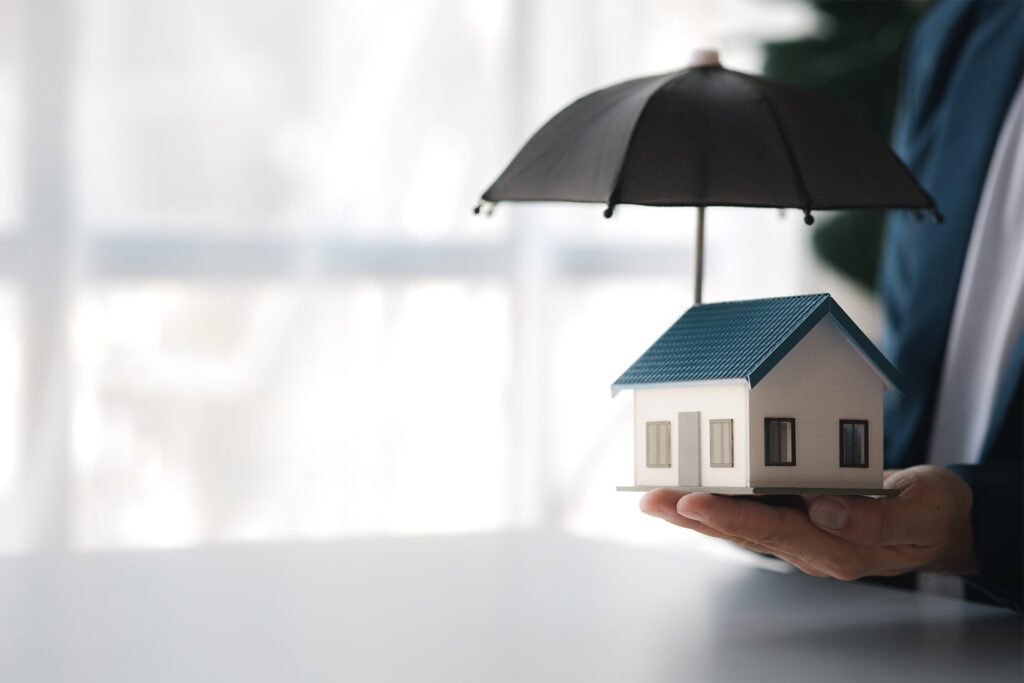 Home protected by insurance under umbrella